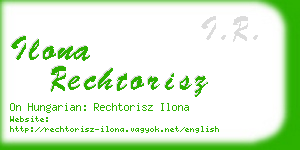 ilona rechtorisz business card